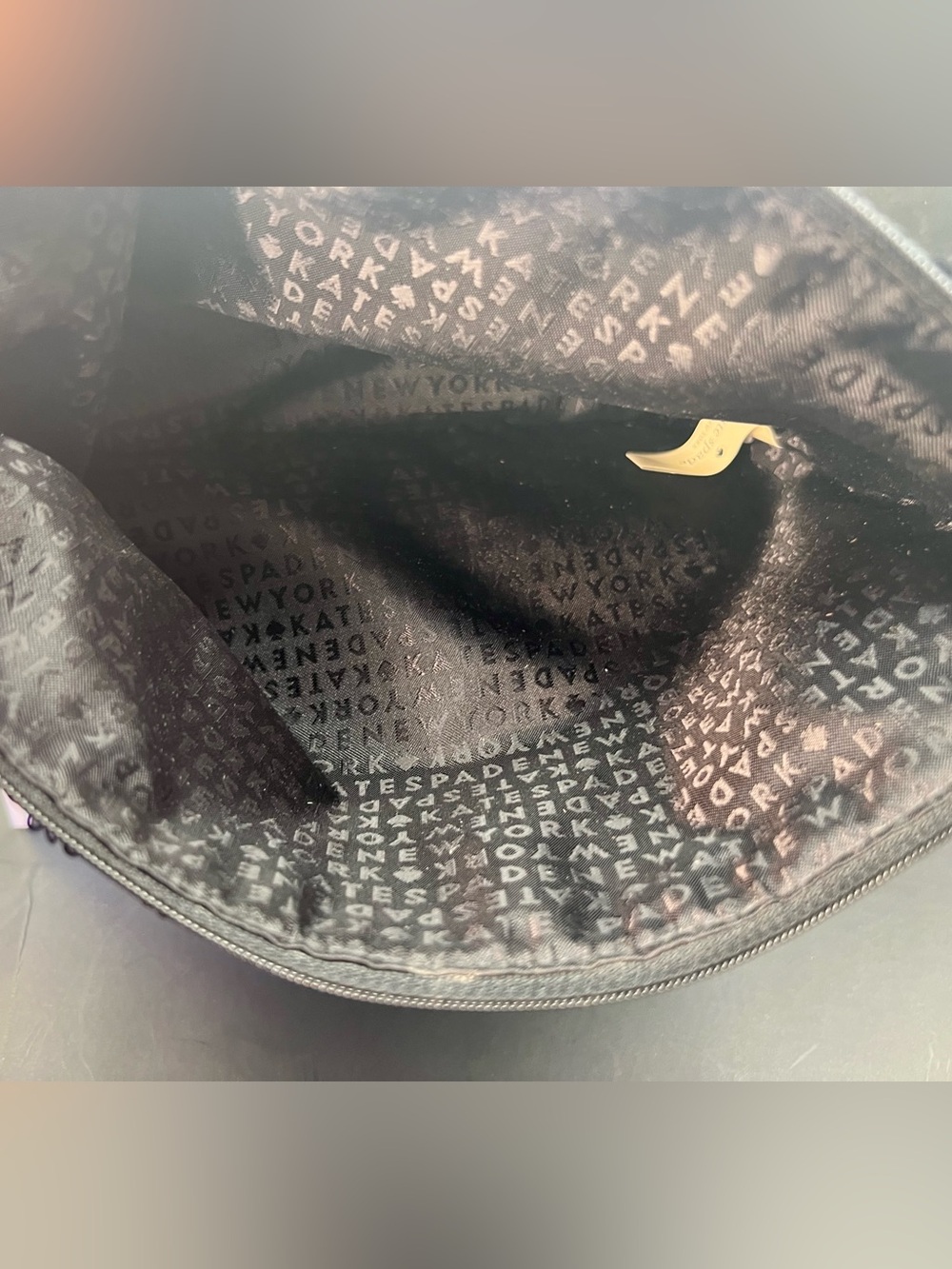 Kate Spade black sequin clutch bag. EUC - Picture 5 of 9